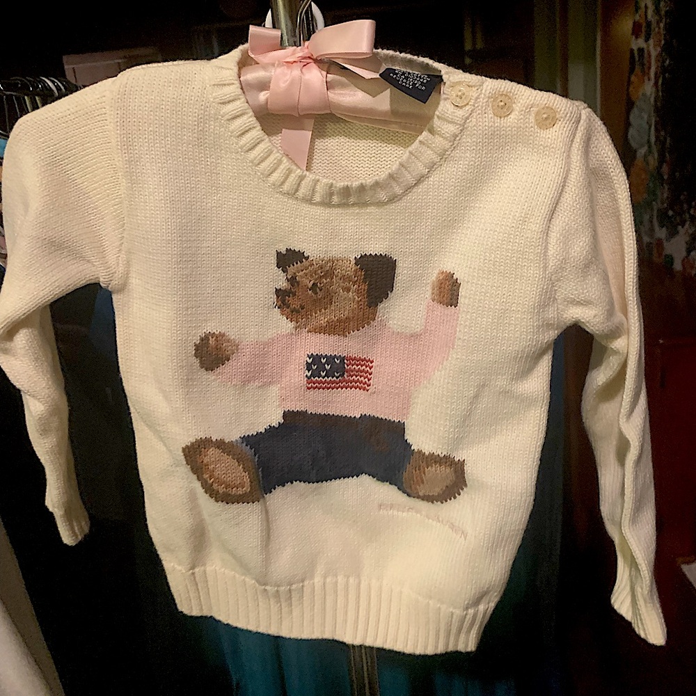 Ralph Lauren vintage cream sweater super cute